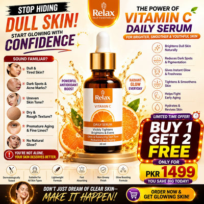 Relax Vitamin C Serum. Buy 1 Get 2 Free.